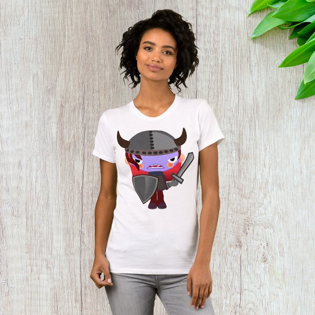 Camiseta Roxa Viking Mulher T-Shirt (Criador carregado)