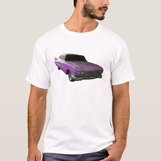 Camiseta Roxo 1959 do cadillac (Frente)