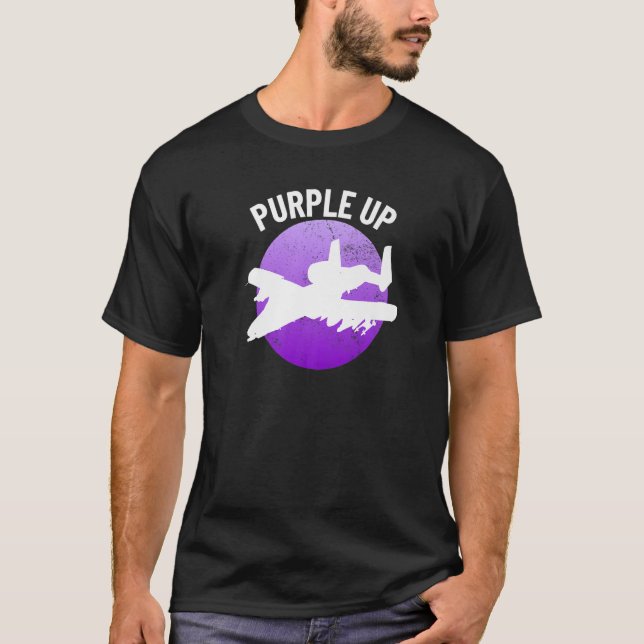 Camiseta Roxo A10 Jovens Militares de Warthog A 10 Rupp (Frente)