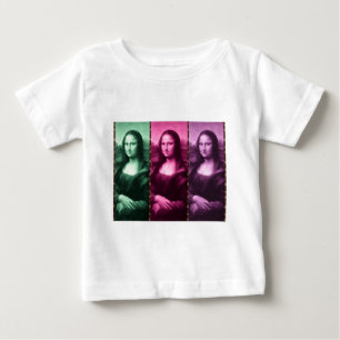 Camiseta Roxo animal do rosa do verde do impressão de Mona