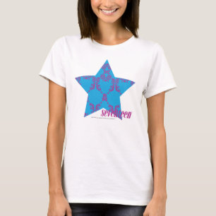 Camiseta Roxo-Aqua 2 do damasco