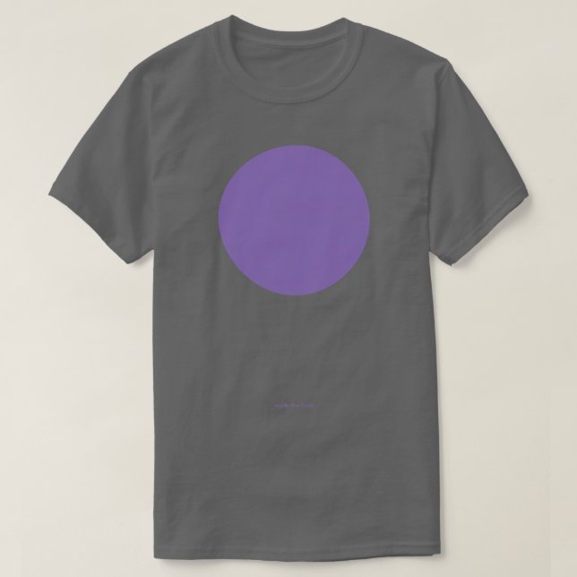 Camiseta Roxo azul-médio de Crayola circular (Frente do Design)