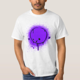Camiseta Roxo da cara do pulverizador