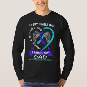 Camiseta Roxo do Coração Eu Sinto Falta Da Consciência Do S