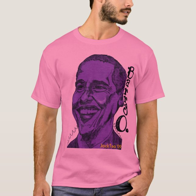 Camiseta Roxo do T de Barack, JackTea '09 (Frente)