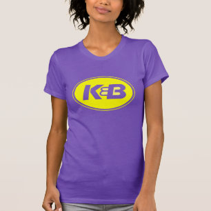 Camiseta Roxo e T do ouro K&B para mulheres!