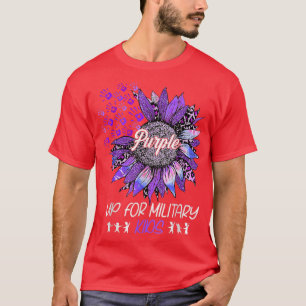 Camiseta Roxo Para Crianças Militares Chi Militar De Girass