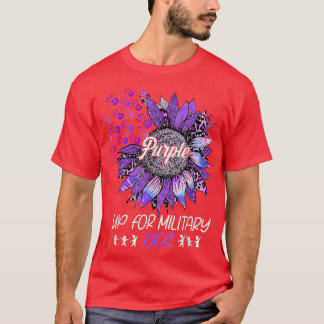 Camiseta Roxo Para Crianças Militares Chi Militar De Girass