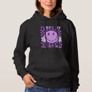 Camiseta Roxo Para Crianças Militares Crianças Retromilitar