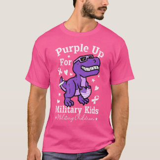 Camiseta Roxo Para Crianças Militares Filho Militar D