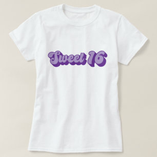 Camiseta Roxo Retro Sweet 16