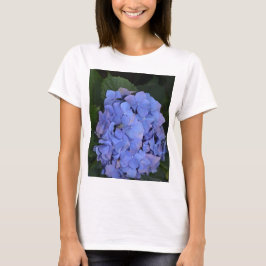 Camiseta Roxo Roxo Hidrangea macrofilla
