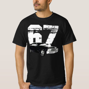 Camiseta RoxoMonkeyTees 1967 Chevy Impala Vista frontal