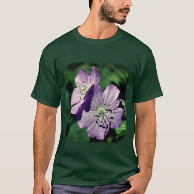 Camiseta Roxos Flores (Frente)