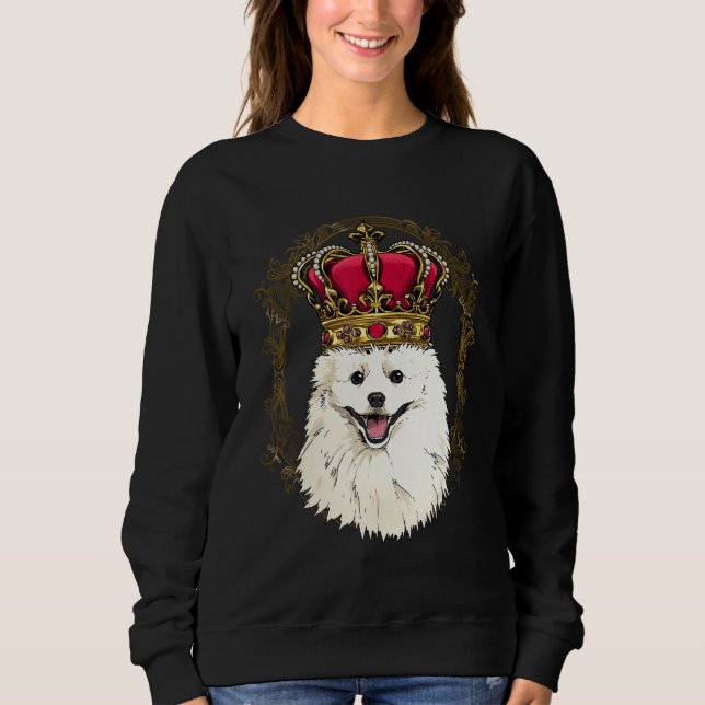 Camiseta Royal American Eskimo Spitz King Queen Princess Do (Frente)