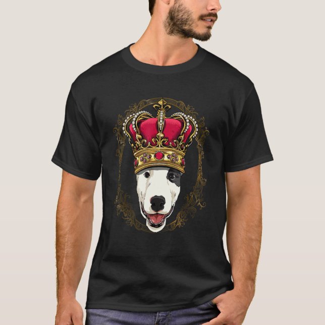 Camiseta Royal Bull Terrier King Queen Princess Puppy Bully (Frente)