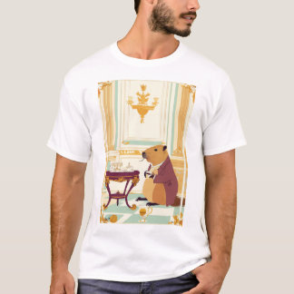 Camiseta Royal Capybara: Hora do Chá no Palácio de Buckingh
