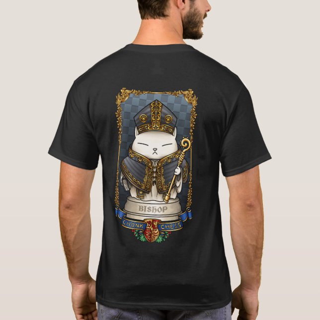 Camiseta Royal Cat Chess Bishop Piece (Verso)
