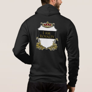 Camiseta Royal Crown Shield Streetwear Luxo Citação Doura