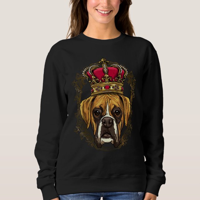 Camiseta Royal German Boxer King Queen Princess Boxer Dog (Frente)