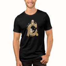 Royal Gold C Luxury Santa Unisex Triblend Tee
