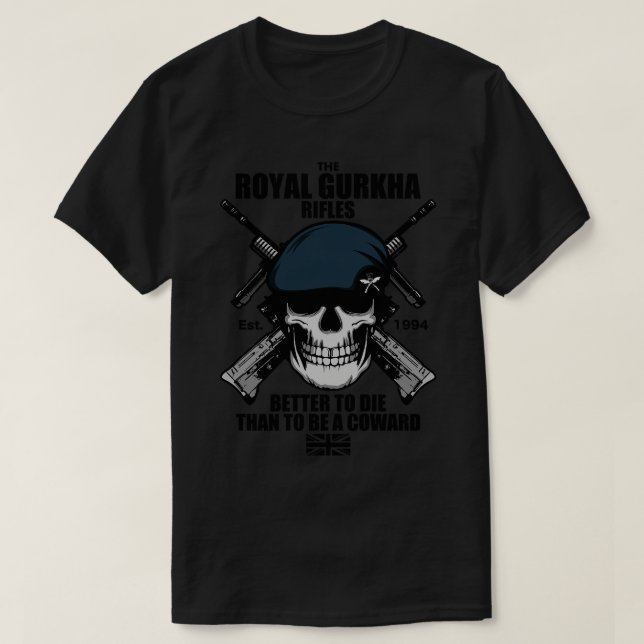 Camiseta Royal Gurkha Rifles 2 (Frente do Design)