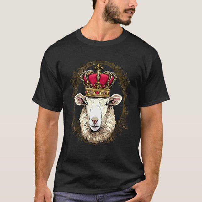 Camiseta Royal Sheep King Queen Princess Lamb Farm Animal S (Frente)