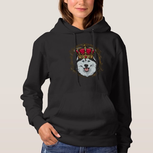 Camiseta Royal Siberian Husky King Queen Princess Husky Dog (Frente)