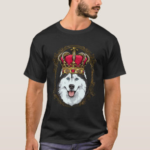 Camiseta Royal Siberian Husky King Queen Princess Rouco og