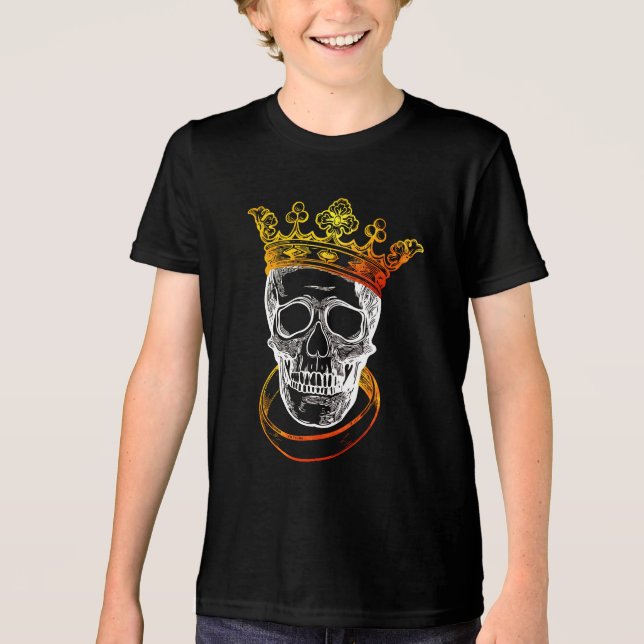 Camiseta Royal Skull Crown – Arte Gótica (Frente)