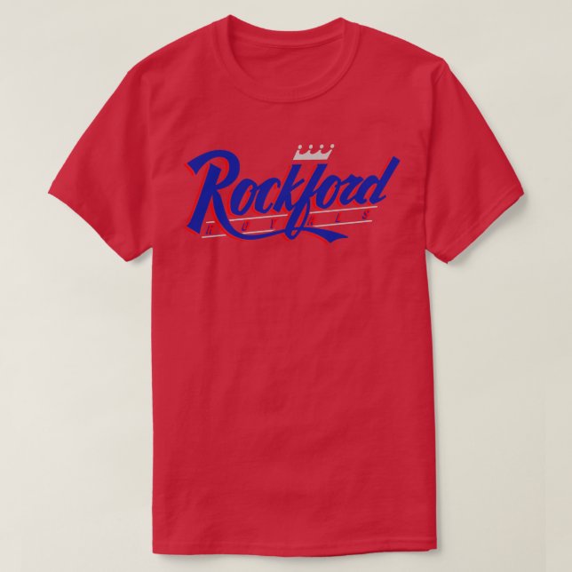 Camiseta Royals Rockford Royals Baseball 1993 TShirt (Frente do Design)