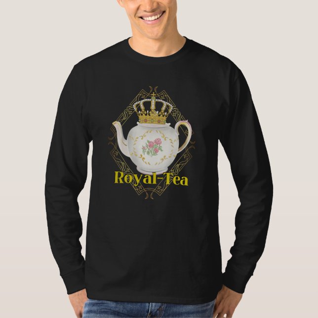 Camiseta Royalty Crown Pun Tea  Tea Party (Frente)