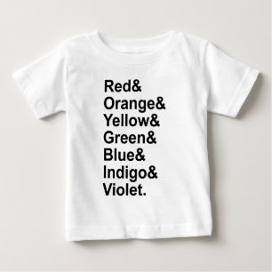 Camiseta ROYGBIV Vermelho Laranja Amarelo Verde Azul Índigo