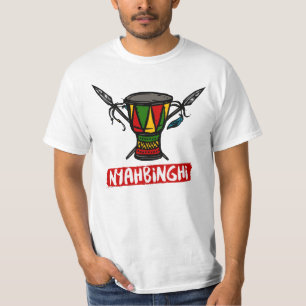 Camiseta RPapastamkos Reggae do tambor Nyahbinghi