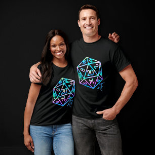 Camiseta RPG Crit AF   Holo Fantasy Tabletop PnP Gamer Dice