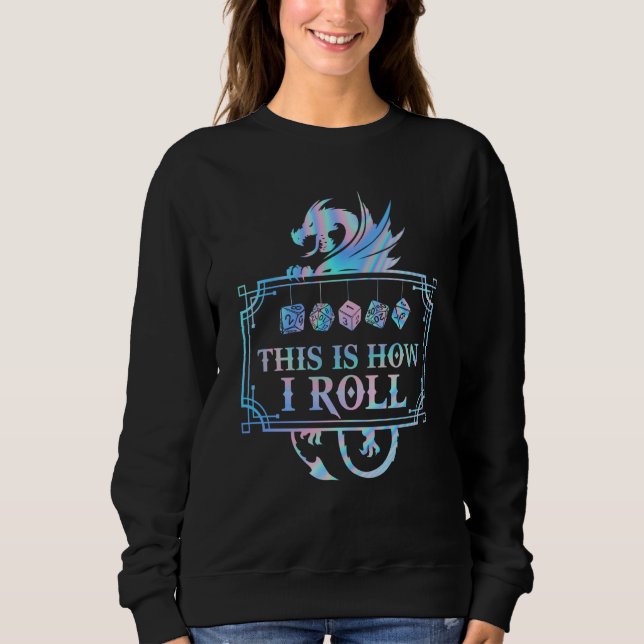 Camiseta RPG Dragão D20 É ASSIM QUE EU ROLO (Frente)