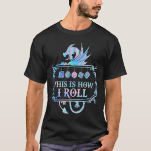 Camiseta RPG Dragon D20 É ASSIM QUE EU ROLO