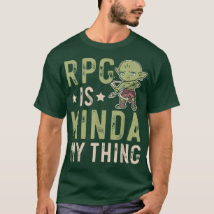 Camiseta RPG É Tipo O Meu Jogo De Jogo Geek De Jogos 