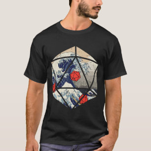 Camiseta Rpg Japonesa Grande Onda Gamer Homens Meninos Cria