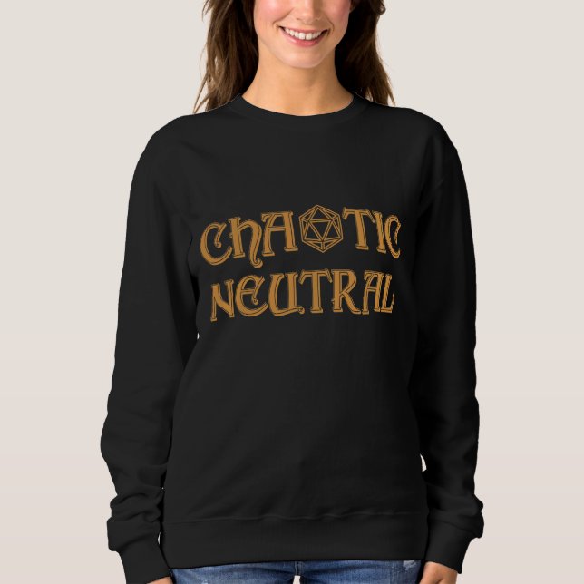 Camiseta Rpg Tabletop Neutral Chaótico D20 Dice (Frente)