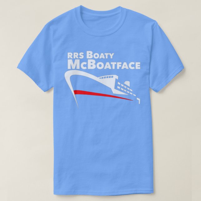 Camiseta RRS Boaty McBoatface Research Boat Ship NERC UK 1 (Frente do Design)