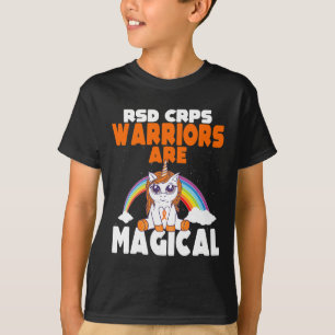 Camiseta RSD CRPS Sensibilização Laranja Fita Magnética Uni