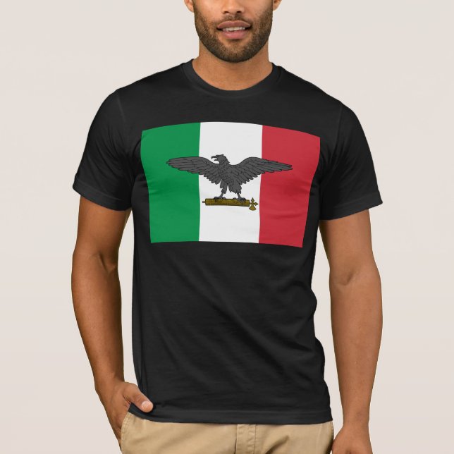 Camiseta Rsi, bandeira de Italia (Frente)