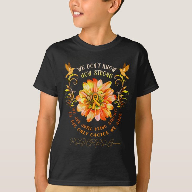 Camiseta Rsrps Awareness Flower We Dont Know How Strong  (Frente)
