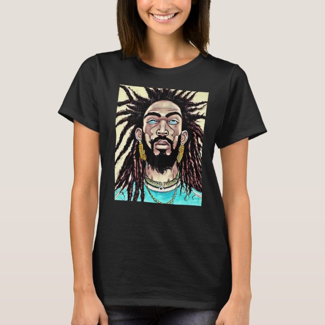 Camiseta Rstafá Reggae Dub Jah Rasta design Premium_7 (Frente)