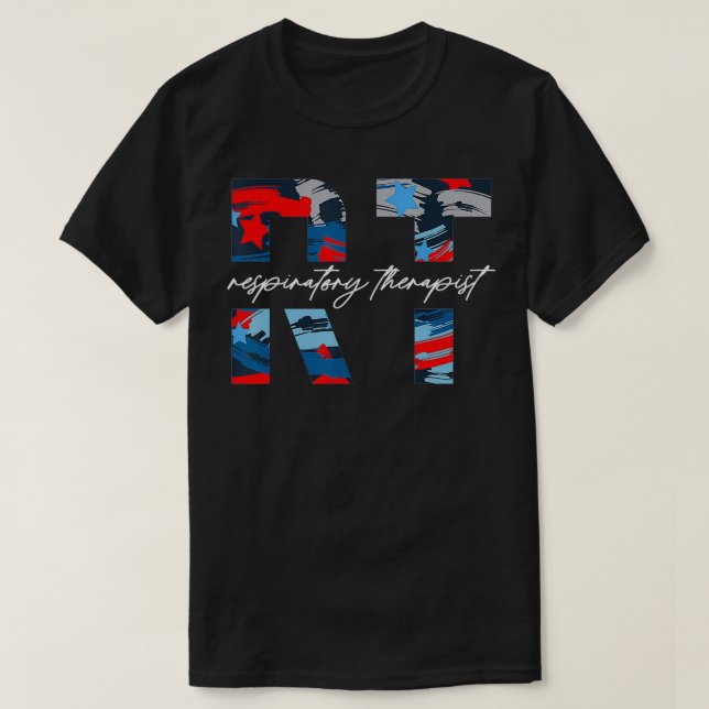 Camiseta RT Patriótico 4 de julho Dia da Independência de B (Frente do Design)