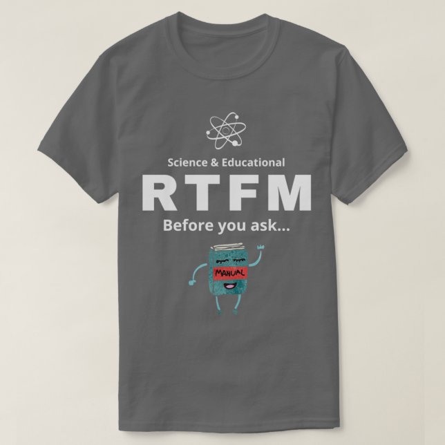 Camiseta RTFM Antes de perguntar (Frente do Design)
