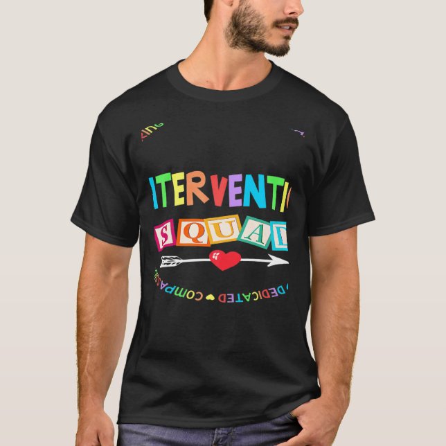 Camiseta RTI Team Response Teacher Back to School Intervent (Frente)