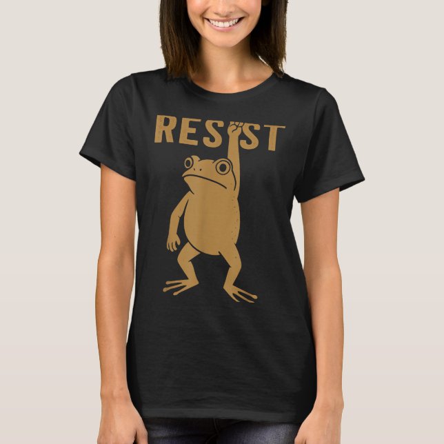 Camiseta Rtland Frog Funny City Art - Rtland Frog Protest  (Frente)