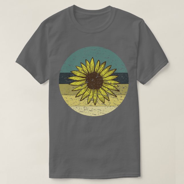 Camiseta Rtro Sunflower (Frente do Design)
